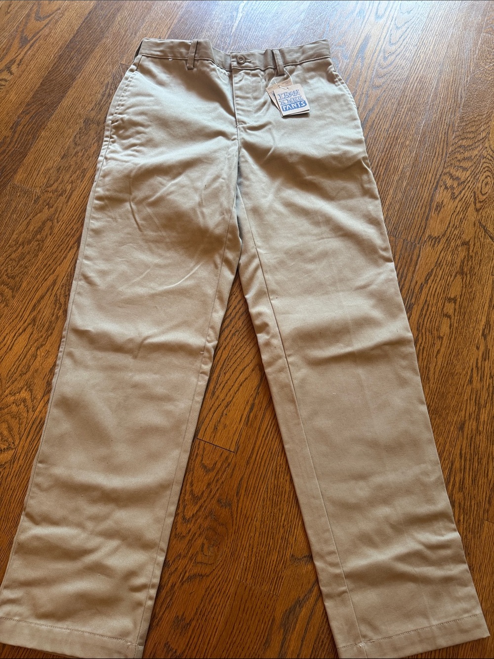 Lands' End  Kids Khaki Pants NWT adjustable waist! And REINFORCED KNEES size 14